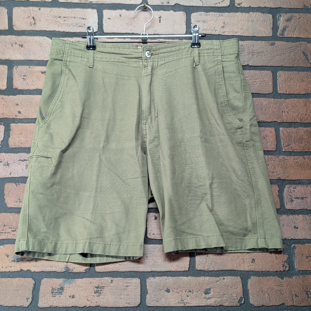 Kahala Men's Olive Green Khaki Shorts Size 32 Cotton Stretch Utility Stash